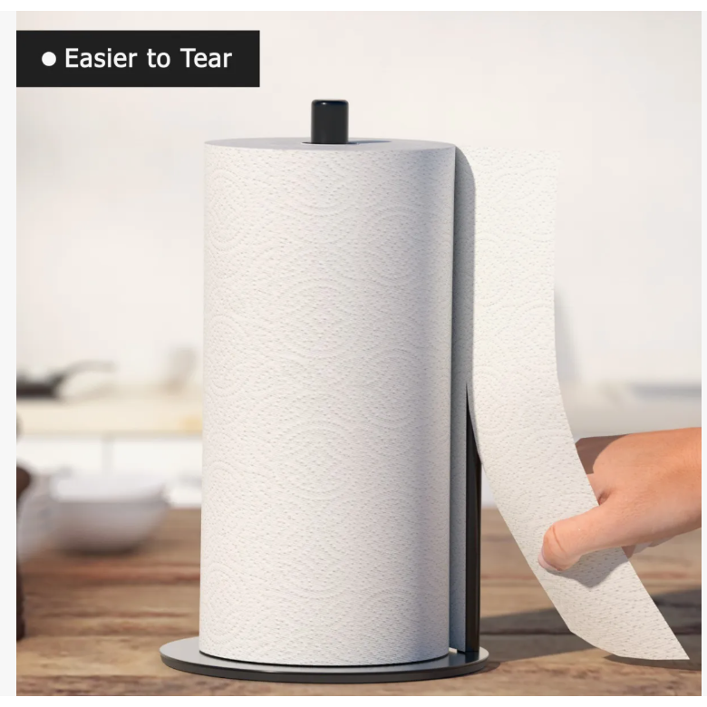 Foto 5 | Porta Xtellar Rollo De Papel Negro Acero Inoxidable Premium