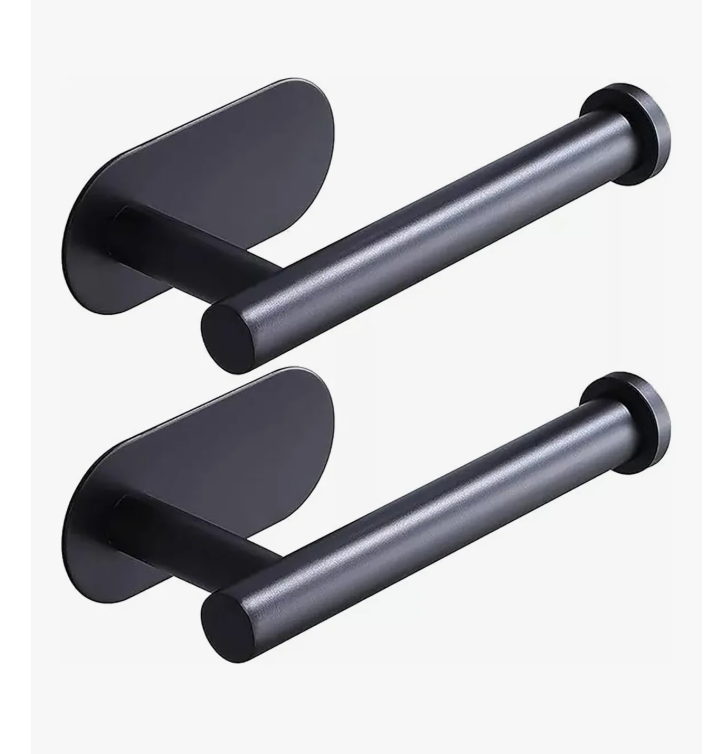 Porta Xtellar De Papel Higiénico 201 Acero Inoxidable Sin Puñetazos Negro 2pcs