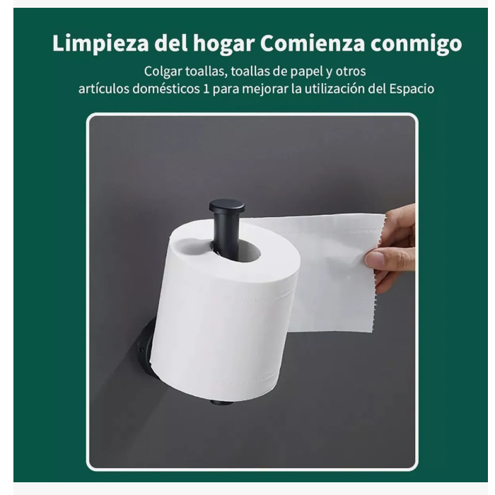 Foto 4 pulgar | Porta Xtellar De Papel Higiénico 201 Acero Inoxidable Sin Puñetazos Negro 2pcs
