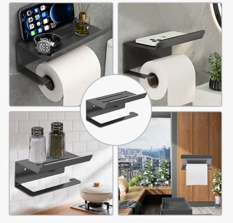 Foto 5 | Porta-rollo De Acero Inoxidable Soporte De Papel Sanitarios
