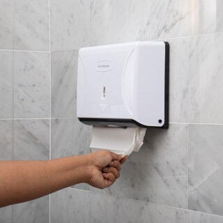 Foto 2 | Dispensador De Toallas De Papel Mind Reader, Tríptico, Soporte De Pared, Blanco - Venta Internacional.