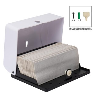 Foto 4 | Dispensador De Toallas De Papel Mind Reader, Tríptico, Soporte De Pared, Blanco - Venta Internacional.