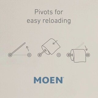 Foto 3 | Soporte Para Papel Higiénico Moen Align, Dorado Cepillado, Montado En La Pared - Venta Internacional.