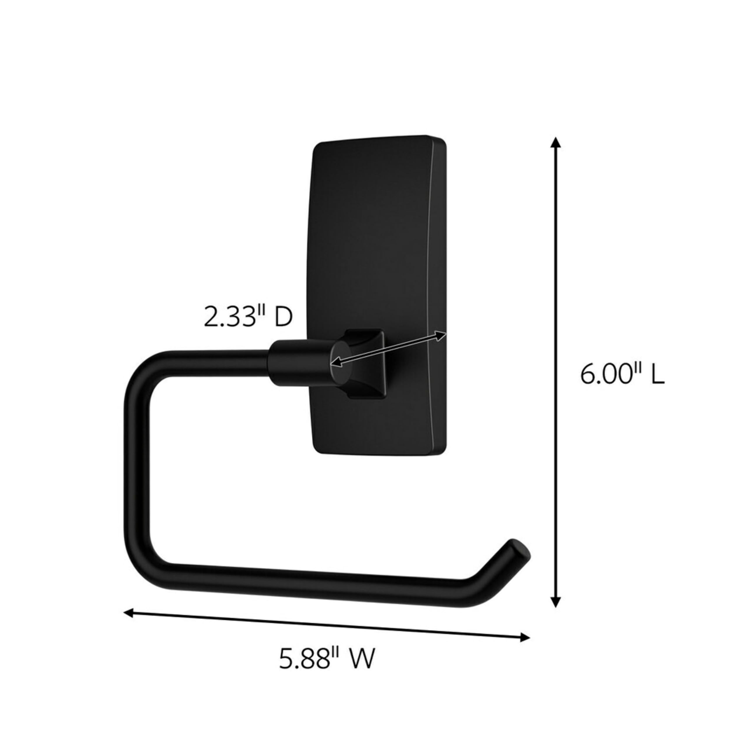 Foto 5 pulgar | Soporte Para Papel Higiénico Command, Negro Mate, Resistente Al Agua - Venta Internacional.