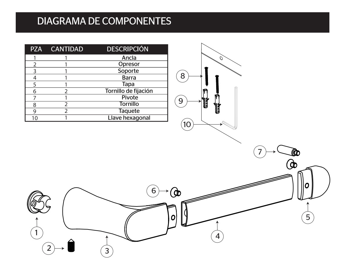 Foto 4 pulgar | Portarrollo De Papel Higienico Para Baño Lu.17