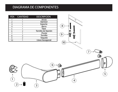 Foto 3 | Portarrollo De Papel Higienico Para Baño Lu.17