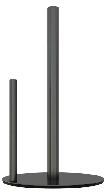 Xtellar Porta Rollo De Papel Premium De Acero Inoxidable  Elegante Y Resistente  Color Negro Mate