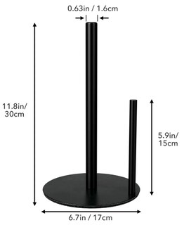 Foto 4 | Xtellar Porta Rollo De Papel Premium De Acero Inoxidable Elegante Y Resistente Color Negro Mate