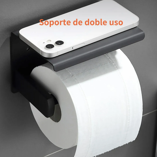 Foto 5 pulgar | Xtellar Portarrollos De Papel Higiénico Con Repisa Multiusos En Acero Inoxidable