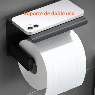 Foto 4 | Xtellar Portarrollos De Papel Higiénico Con Repisa Multiusos En Acero Inoxidable