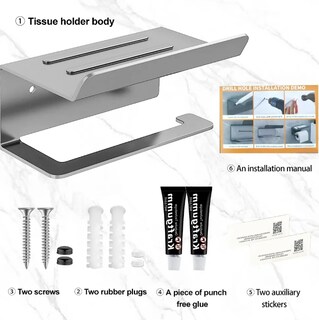 Foto 4 | Xtellar Soporte Porta-rollo De Papel Sanitario Multifunción En Acero Inoxidable