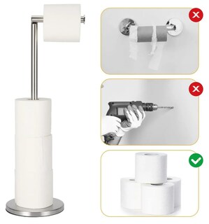 Foto 3 | Xtellar: Elegante Soporte De Papel Higiénico En Acero Inoxidable Anti-corrosión