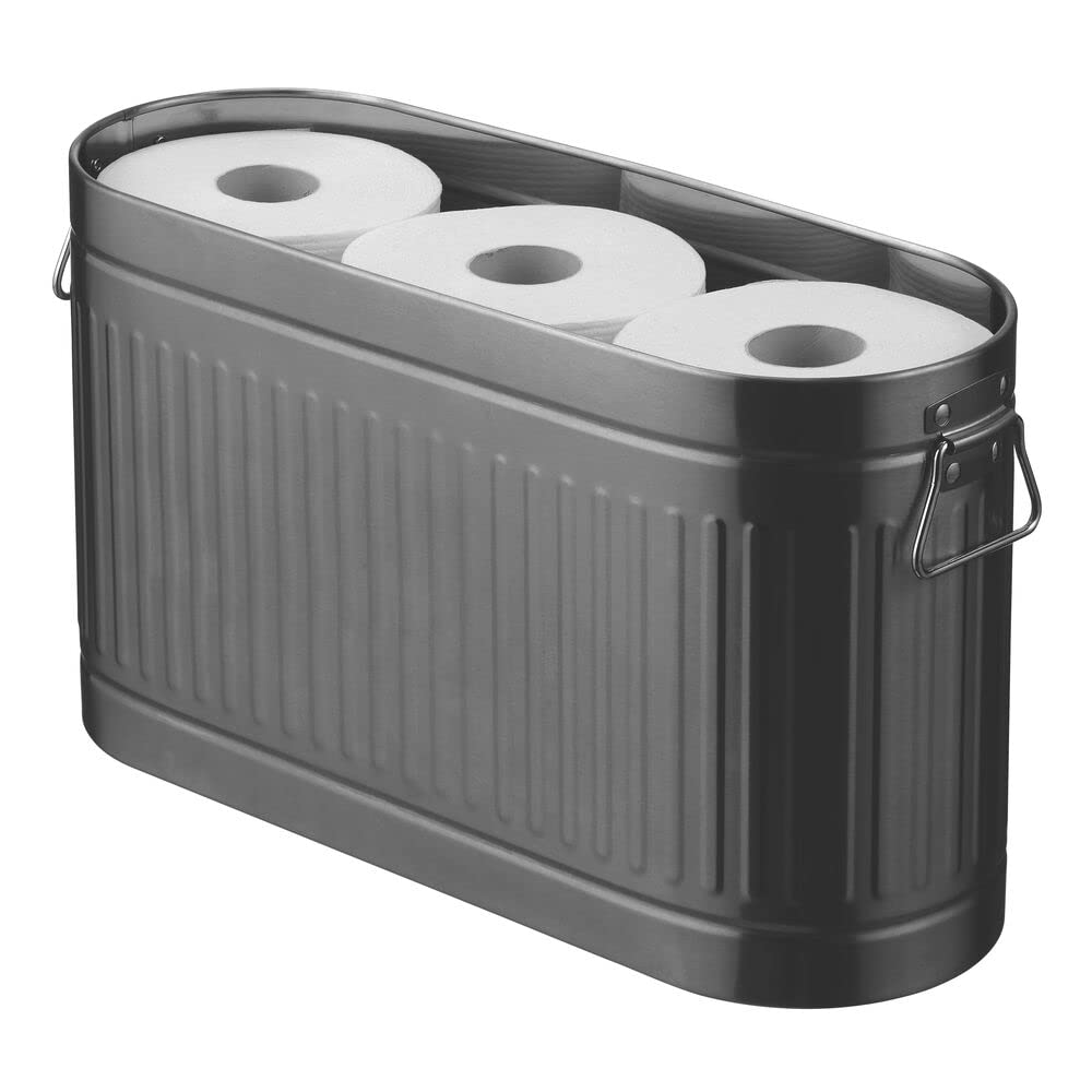 Foto 1 | Organizador De Papel Higiénico Mdesign Oscar Collection Graphite - Venta Internacional.