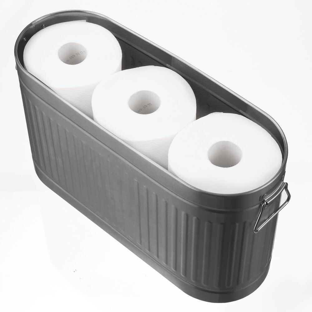 Foto 5 pulgar | Organizador De Papel Higiénico Mdesign Oscar Collection Graphite - Venta Internacional.