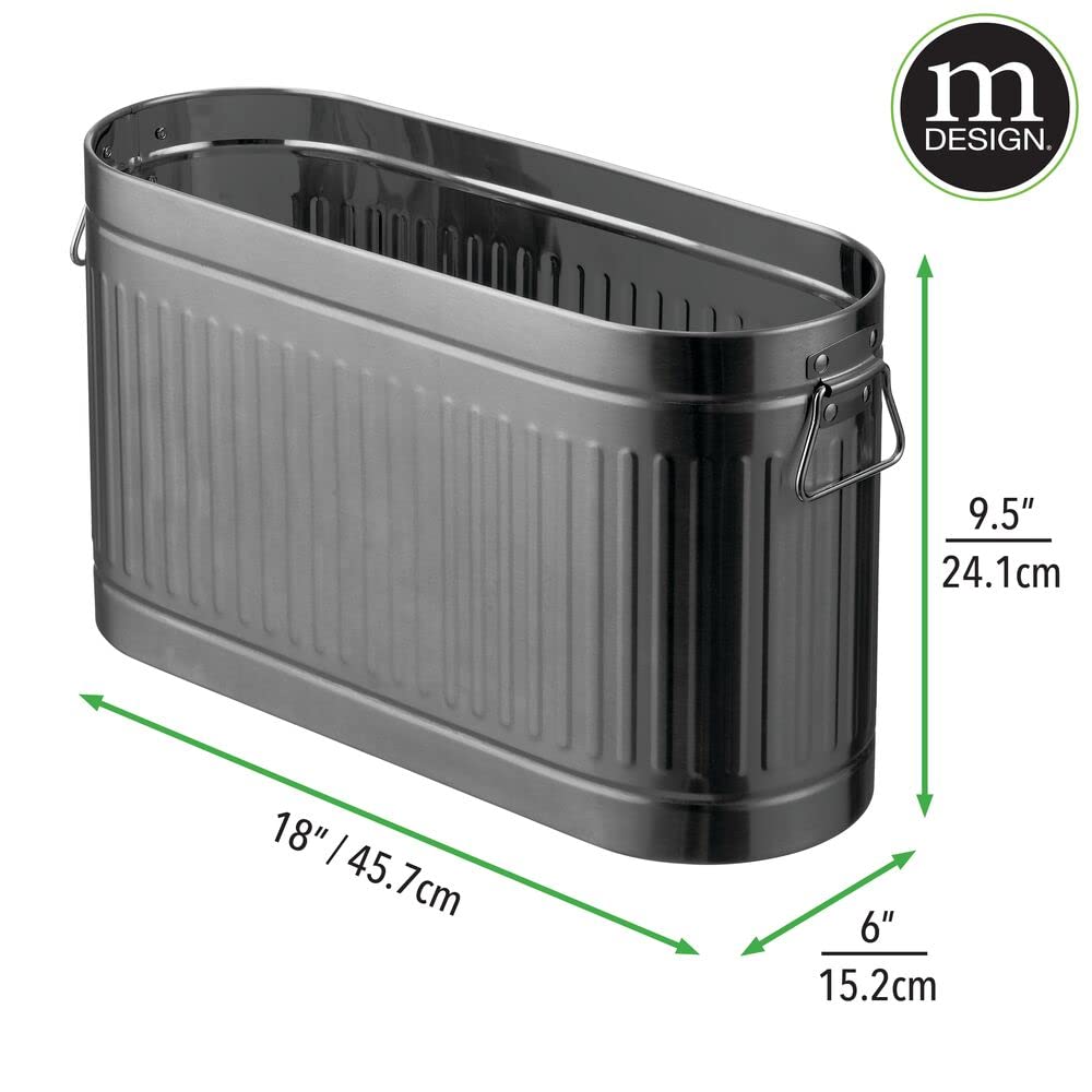 Foto 6 | Organizador De Papel Higiénico Mdesign Oscar Collection Graphite - Venta Internacional.