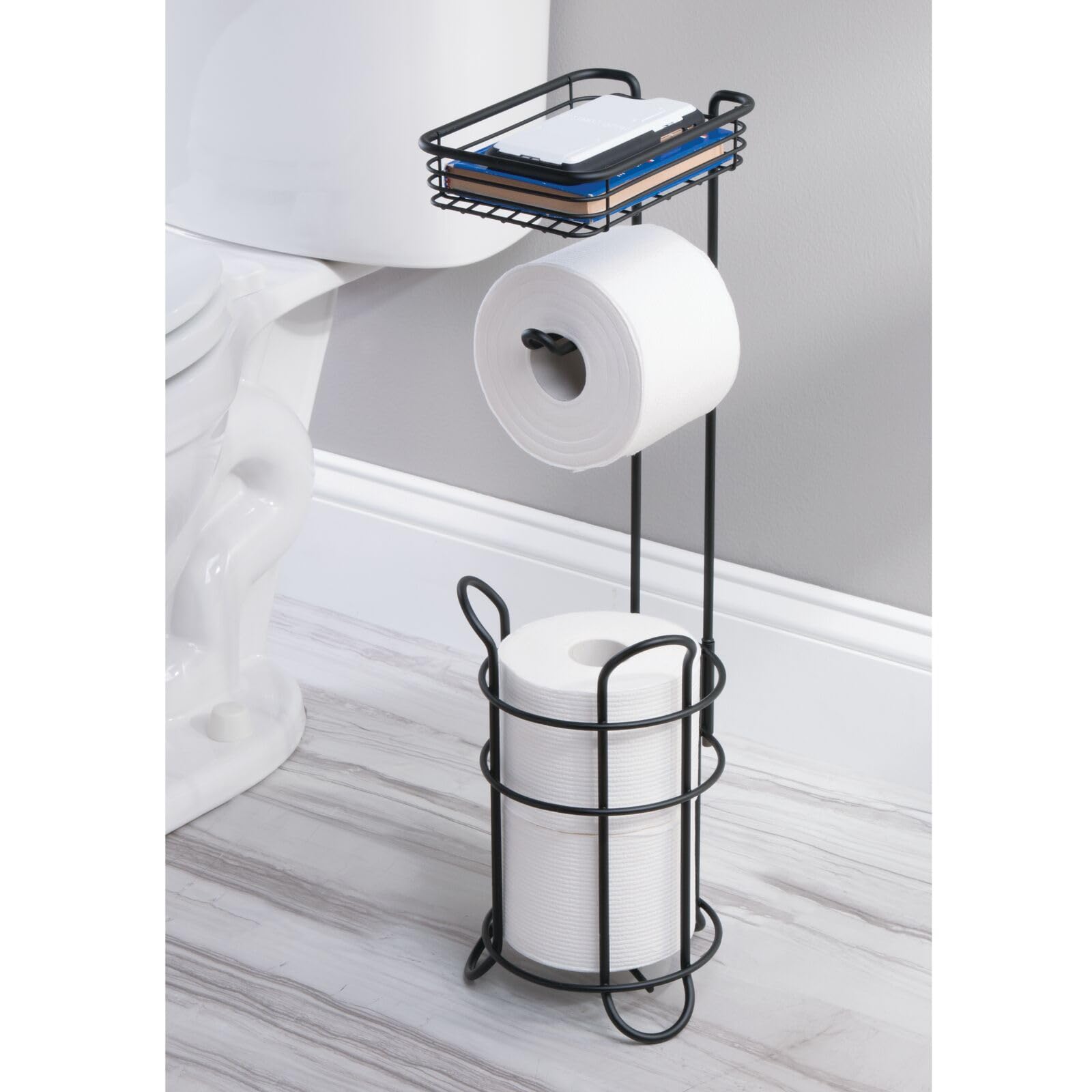 Foto 4 pulgar | Soporte Para Papel Higiénico Mdesign Concerto Con Almacenamiento - Venta Internacional.