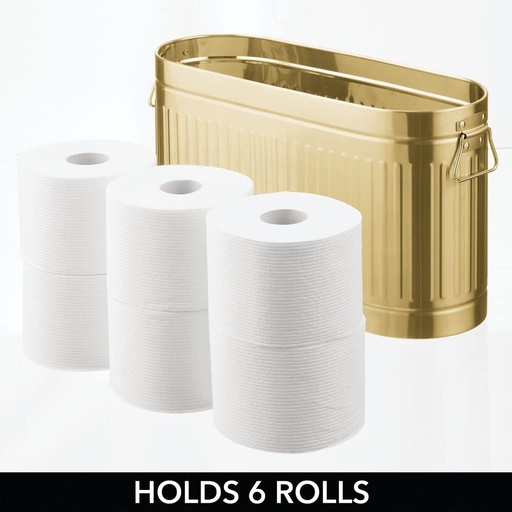 Foto 4 pulgar | Organizador De Papel Higiénico Mdesign Oscar Collection Soft Bronce - Venta Internacional.