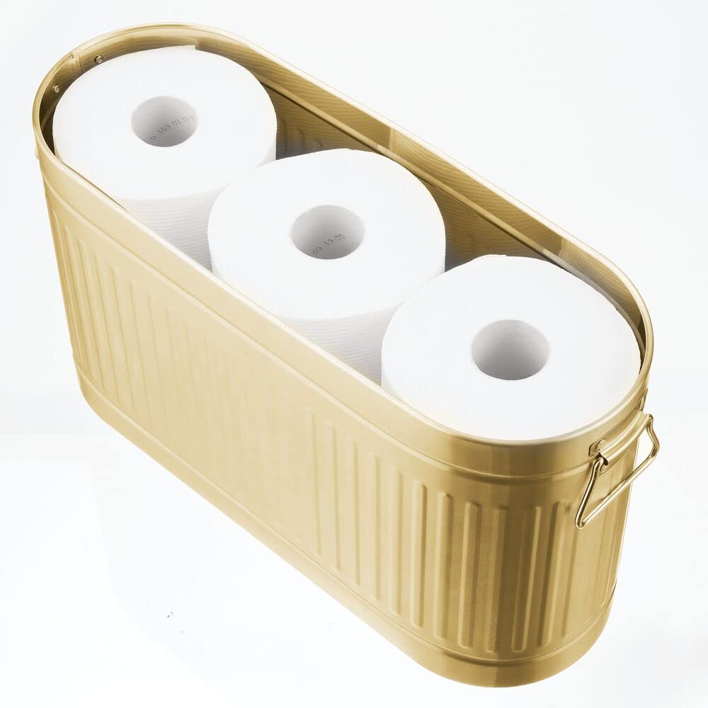 Foto 5 pulgar | Organizador De Papel Higiénico Mdesign Oscar Collection Soft Bronce - Venta Internacional.