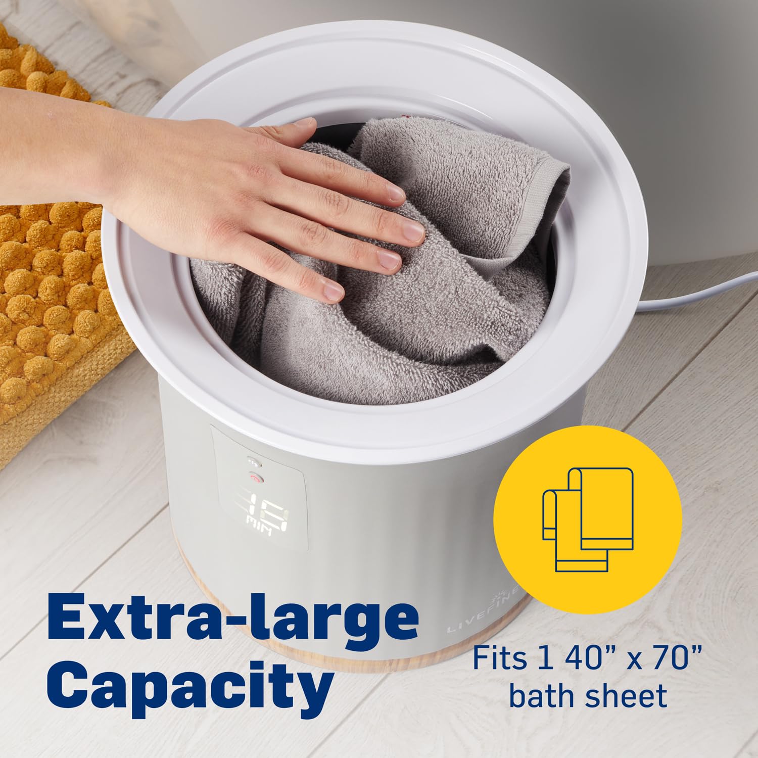 Foto 4 pulgar | Calentador de Toallas Live Fine Bucket Style 40 x 70 cm - Venta Internacional