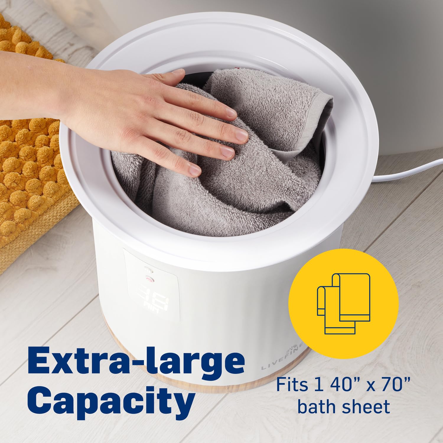 Foto 4 pulgar | Calentador de Toallas Live Fine Bucket Style 40 x 70 cm - Venta Internacional