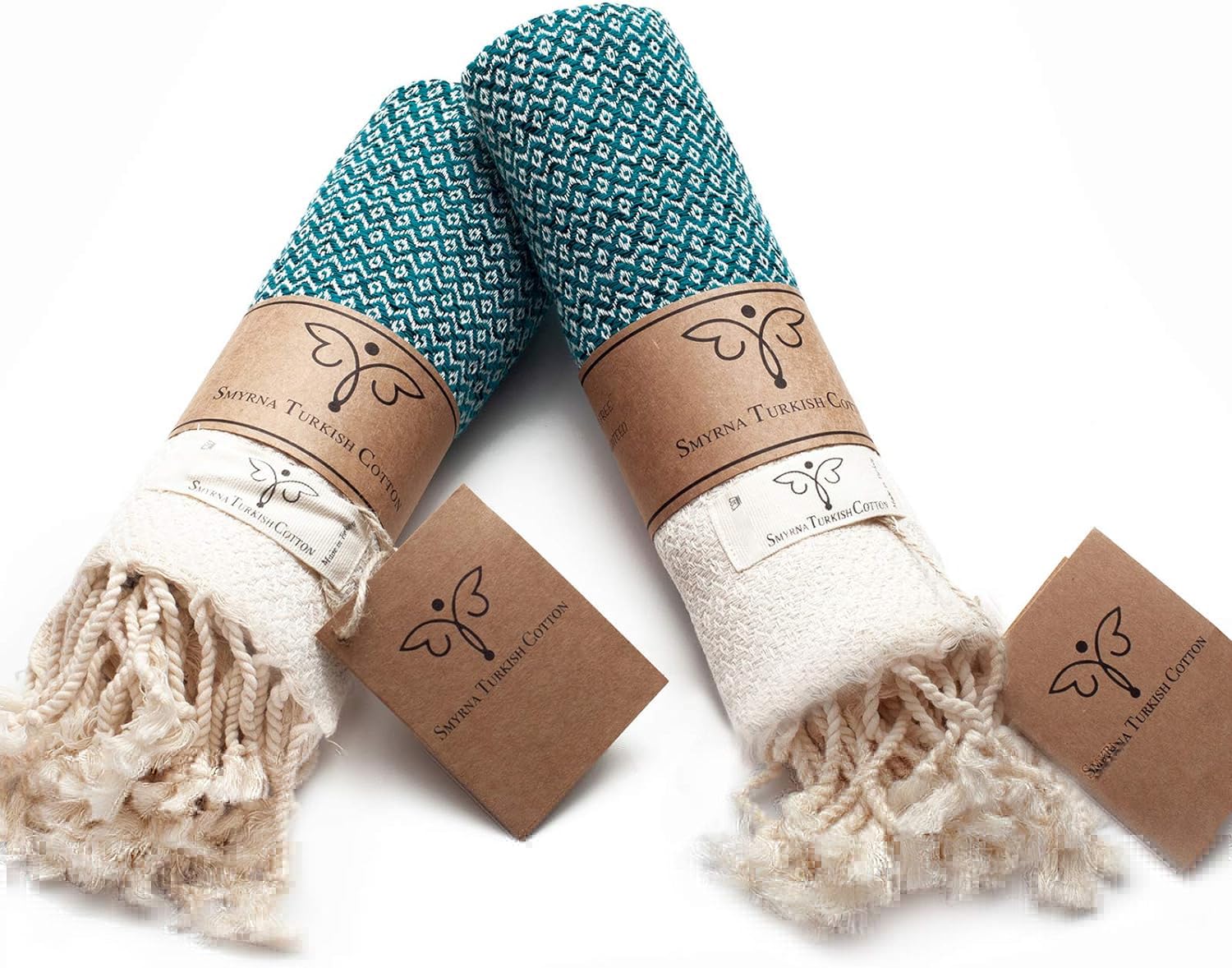 Toallas De Mano Smyrna Turkish Cotton Vintage Series Petrol X2 - Venta Internacional. $573