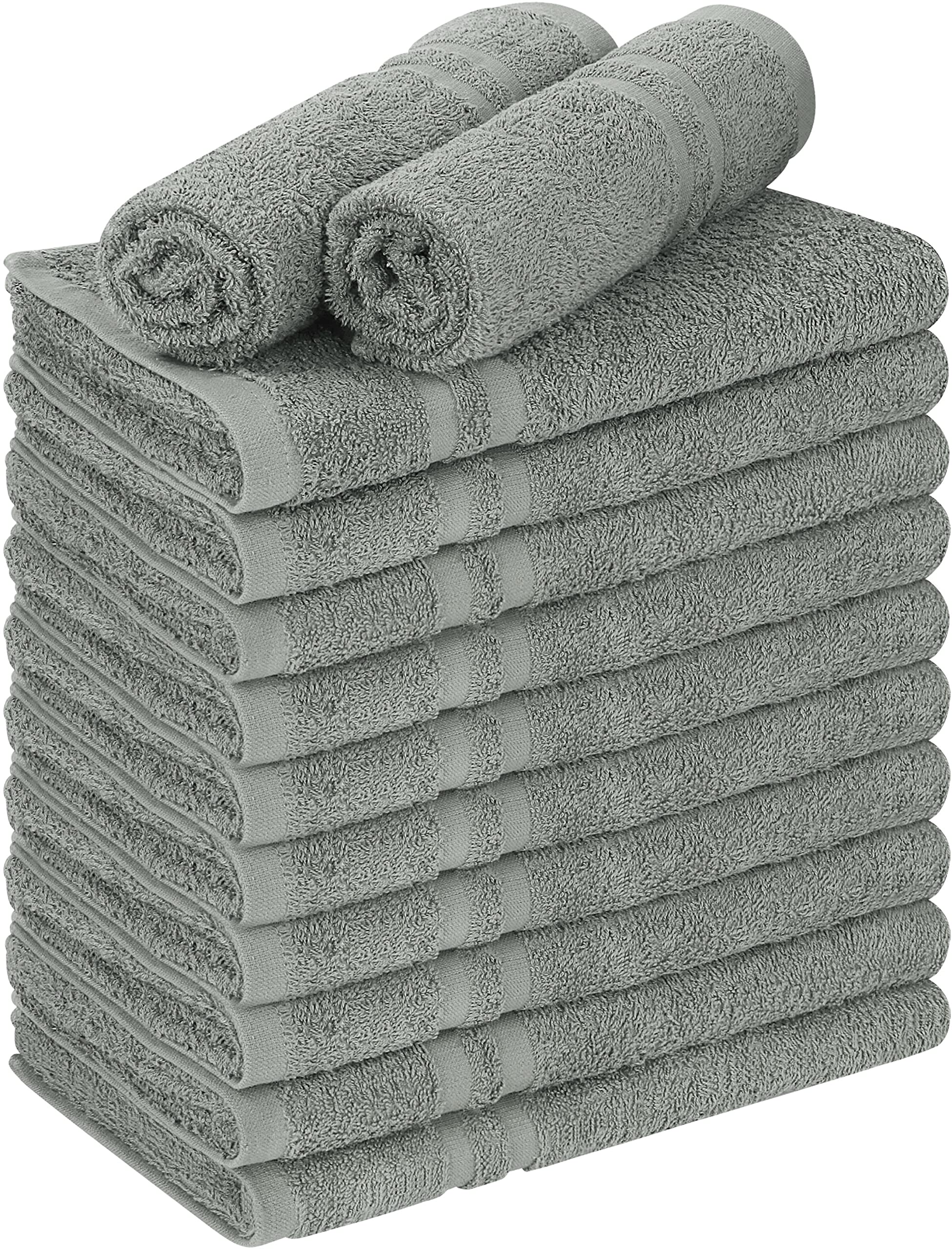 Foto 2 pulgar | Toallas Utopia Towels De Algodón A Prueba De Lejía, 40 X 70 Cm, Color Gris (paquete De 12) - Venta Internacional.