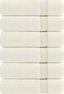 Foto 2 | Toallas De Mano Utopia Towels Premium, 100% Algodón, 600 G/m², Paquete De 6 - Venta Internacional.