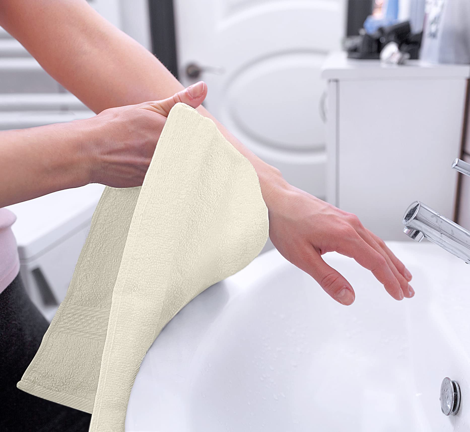 Foto 6 pulgar | Toallas De Mano Utopia Towels Premium, 100% Algodón, 600 G/m², Paquete De 6 - Venta Internacional.