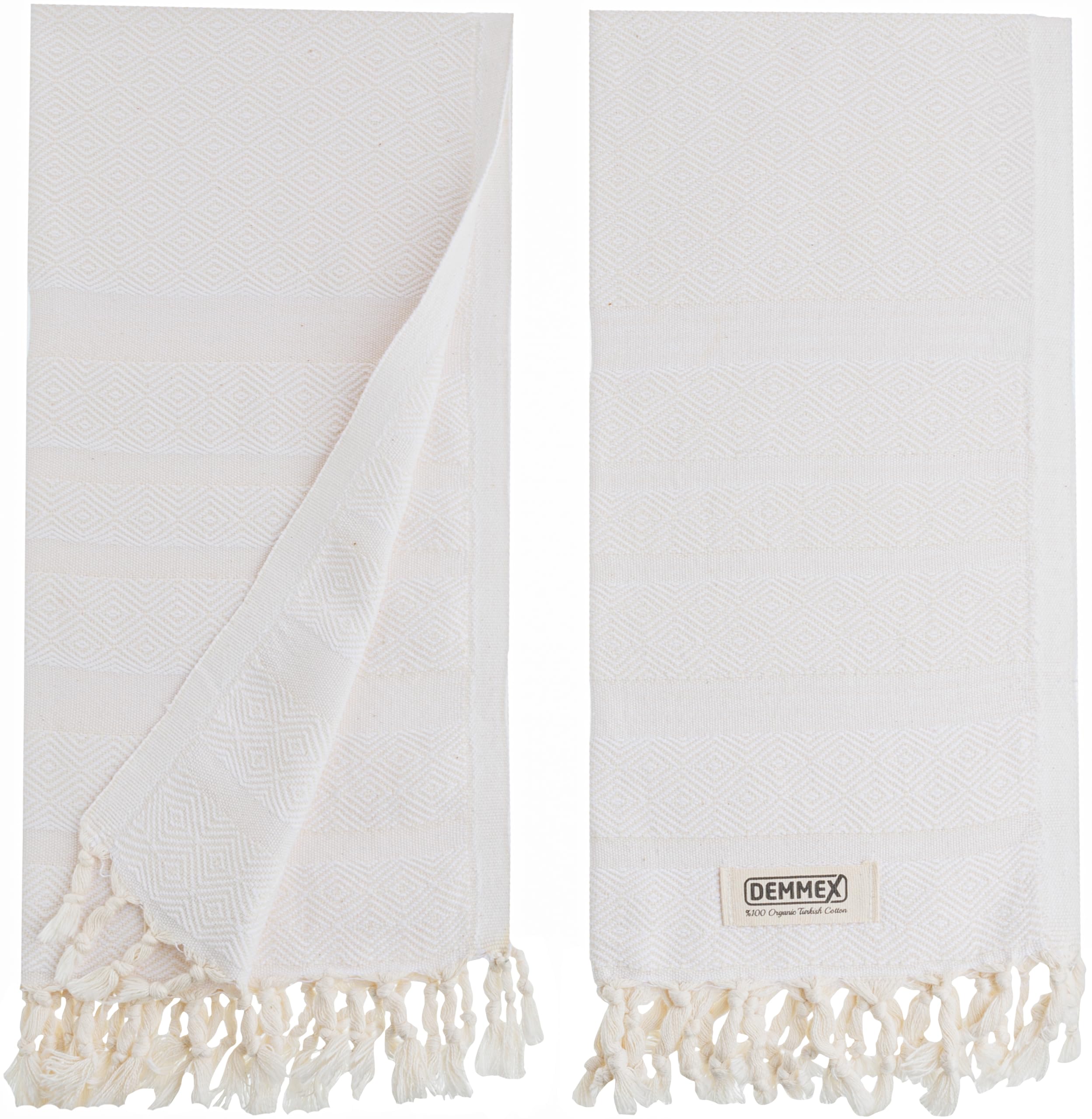 Toallas De Mano Demmex 100% Algodón Turco Orgánico Certificado X2 - Venta Internacional. $664