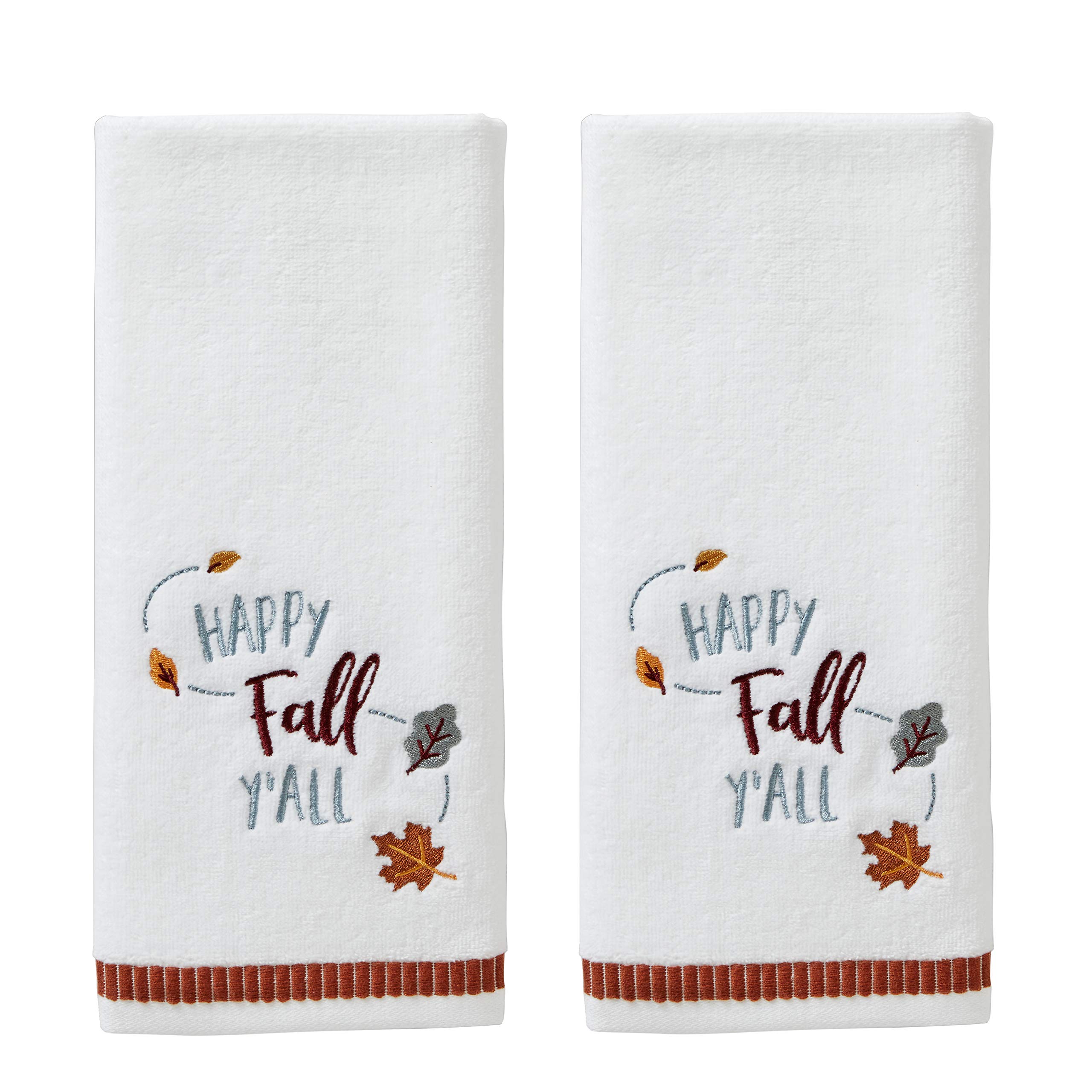 Foto 2 pulgar | Juego De Toallas De Mano Skl Home Harvest Happy Fall Y'all White, 2 Piezas - Venta Internacional.