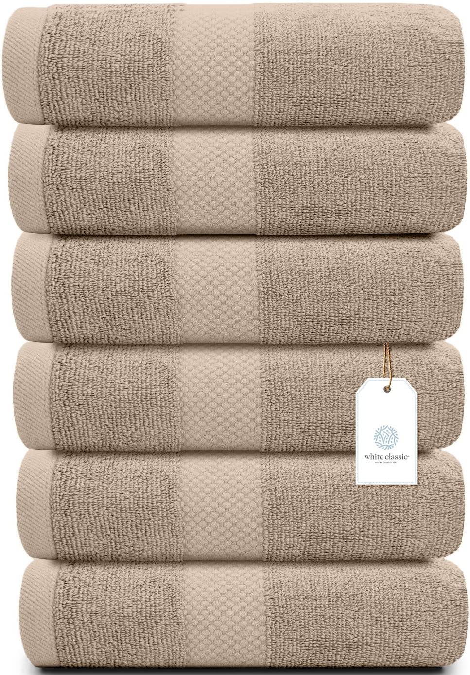 Toallas De Mano Blancas Clásicas De Lujo Con Forma De Círculo De Algodón Egipcio - Venta Internacional. $814