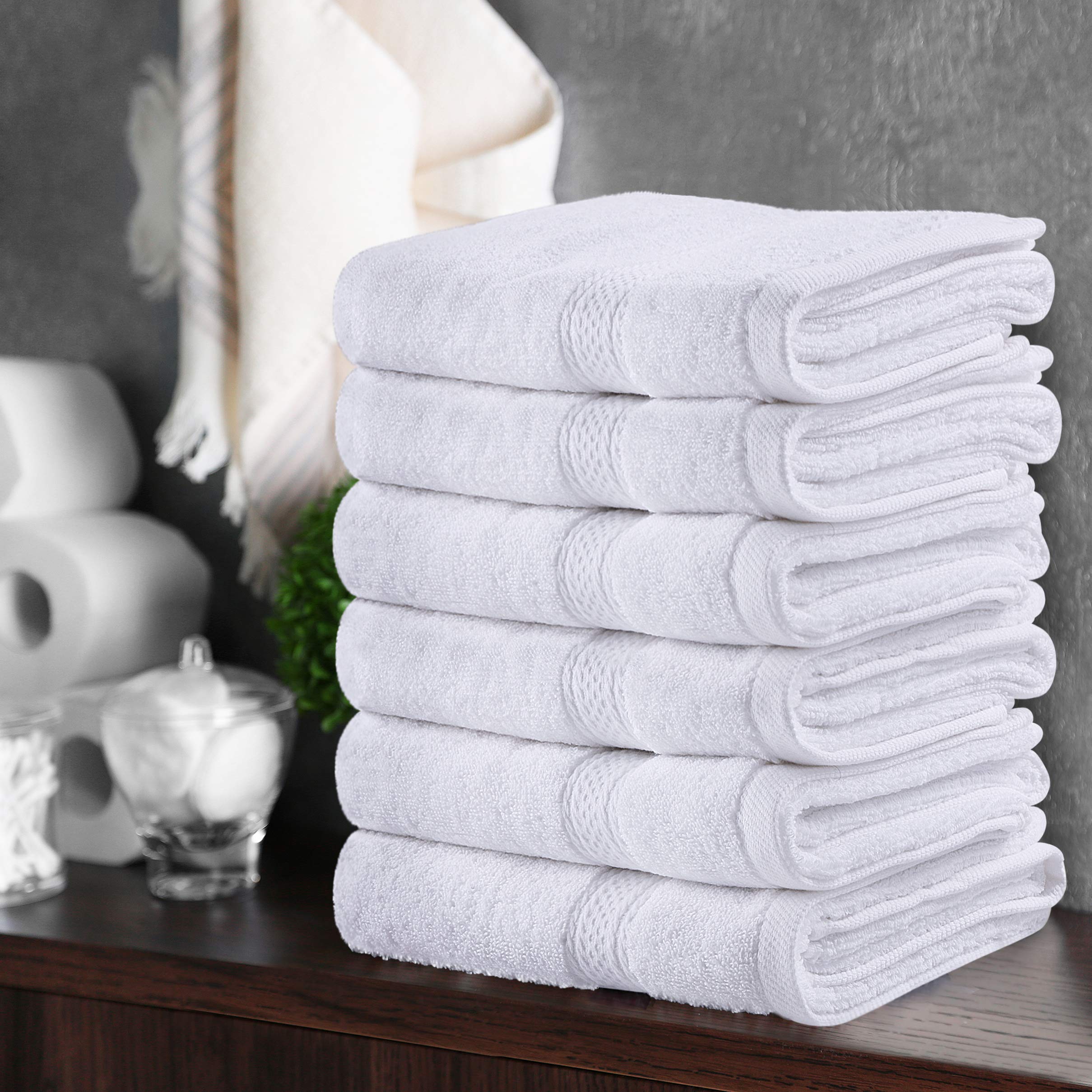 Foto 5 pulgar | Toallas De Mano Utopia Towels Premium, 100% Algodón, 600 G/m², Paquete De 6 - Venta Internacional.