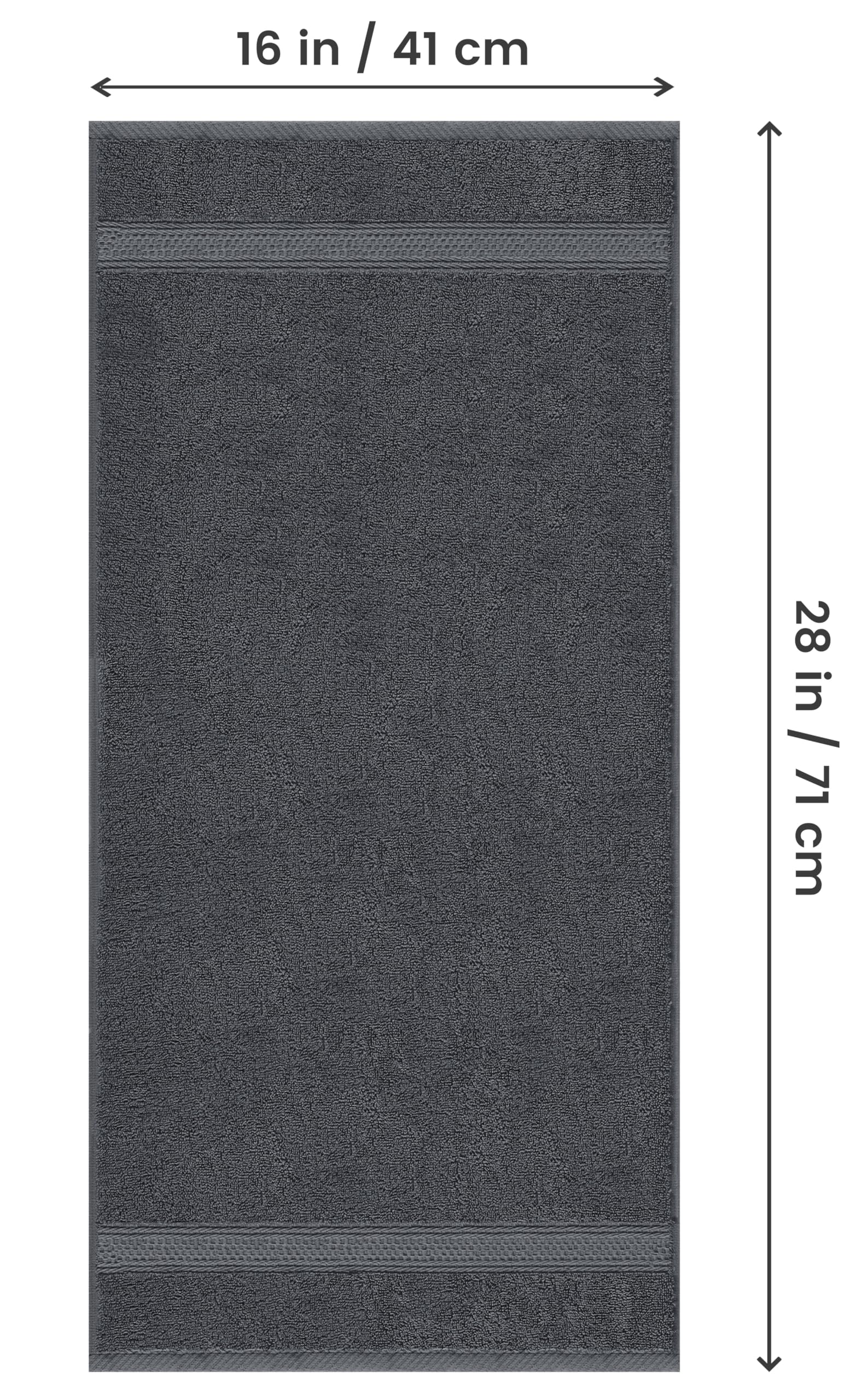 Foto 3 pulgar | Toallas De Mano Utopia Towels Premium, 100% Algodón, 16 X 28 Cm, Gris 6p - Venta Internacional.