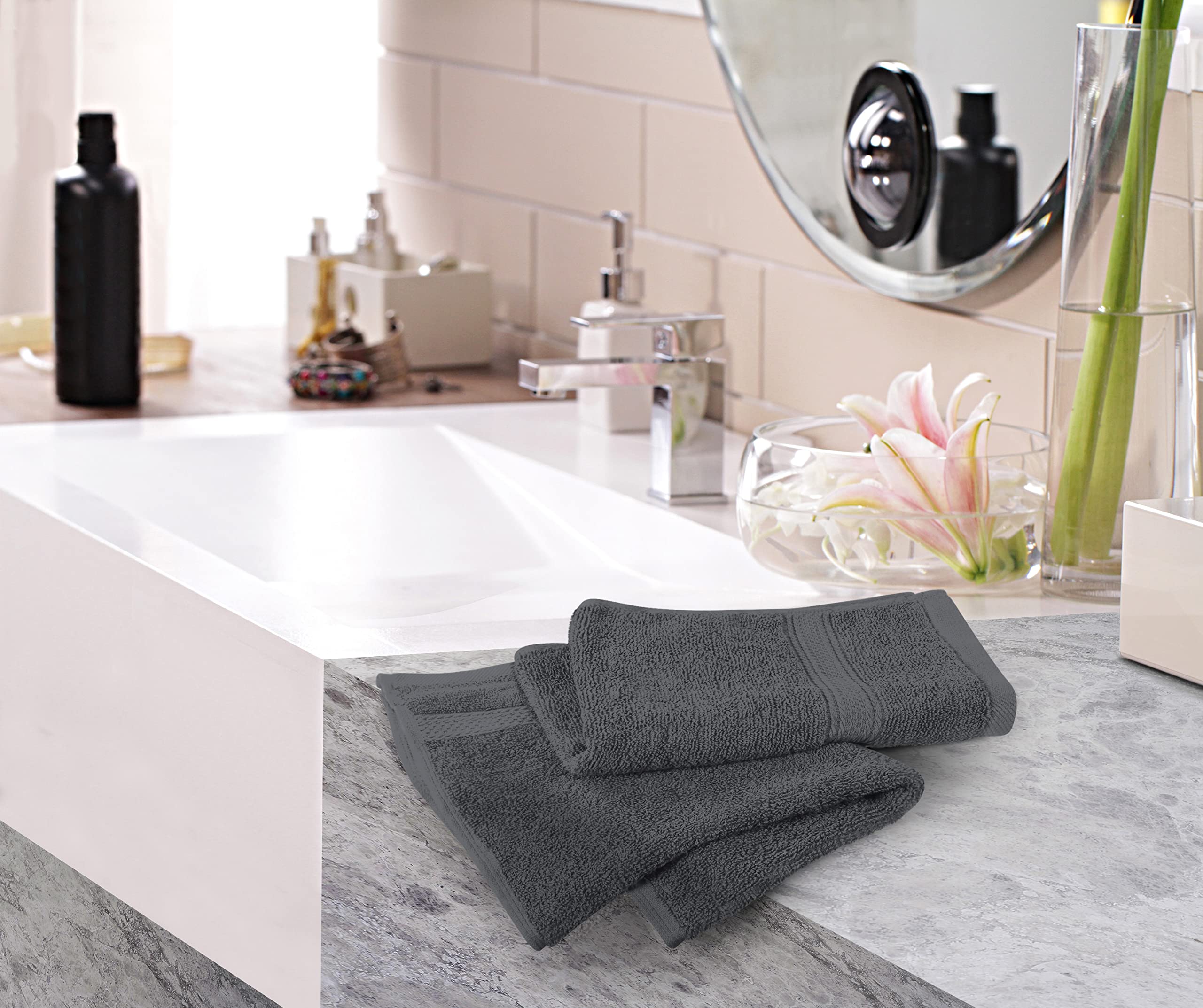 Foto 6 pulgar | Toallas De Mano Utopia Towels Premium, 100% Algodón, 16 X 28 Cm, Gris 6p - Venta Internacional.