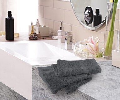 Foto 5 | Toallas De Mano Utopia Towels Premium, 100% Algodón, 16 X 28 Cm, Gris 6p - Venta Internacional.