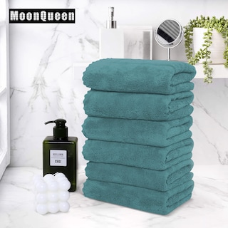 Foto 5 | Toallas De Mano Moonqueen Premium De Microfibra De Terciopelo Coral De 40 X 70 Cm - Venta Internacional.