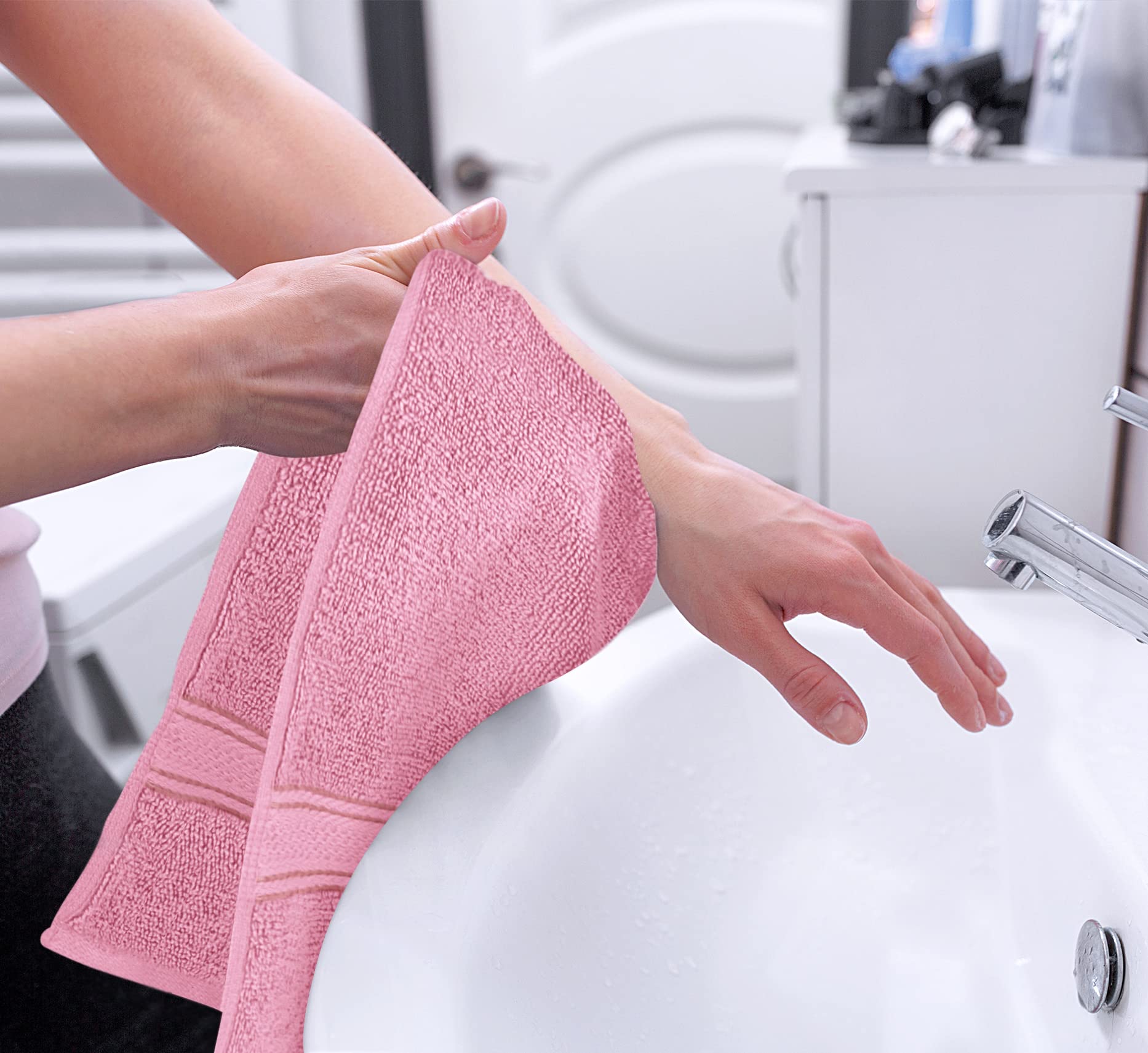 Foto 4 pulgar | Toallas De Mano Utopia Towels Premium, 100% Algodón, 600 G/m², Paquete De 6 - Venta Internacional.