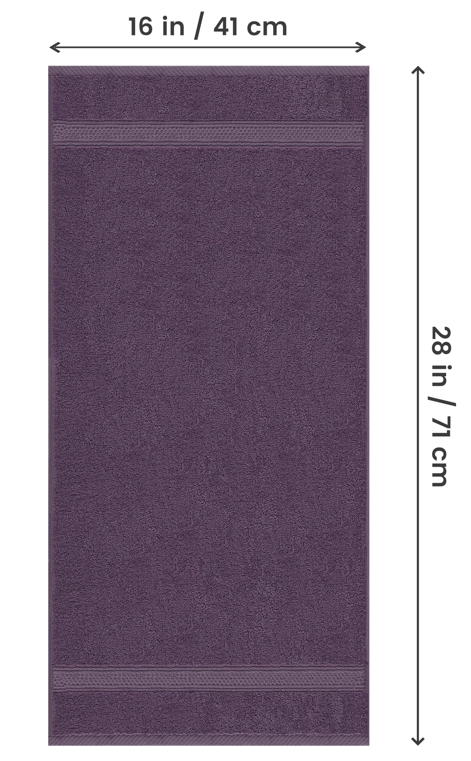 Foto 3 pulgar | Toallas De Mano Utopia Towels Premium, 100% Algodón, 16 X 28 Cm, Color Ciruela 6p - Venta Internacional.