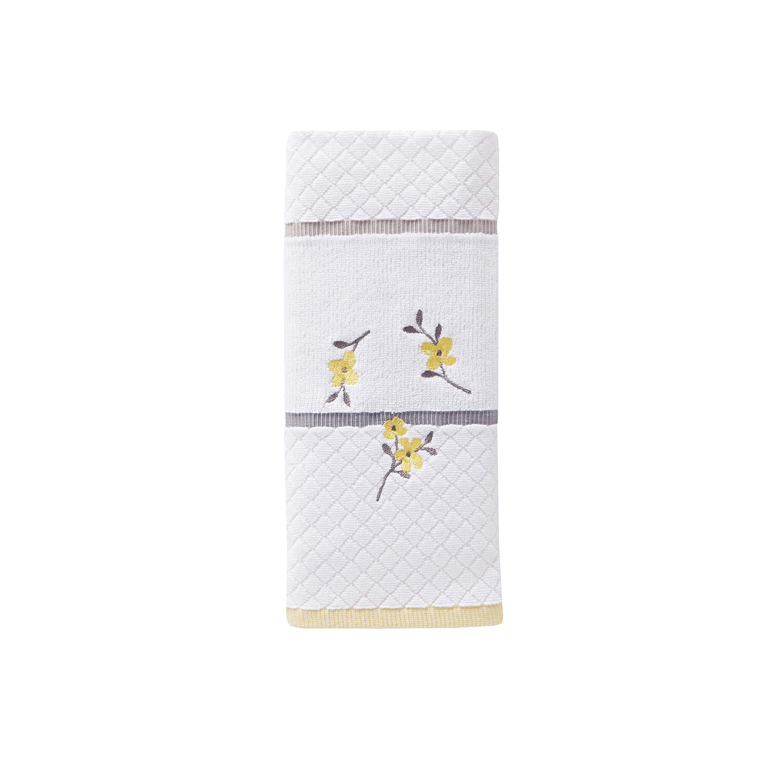 Toalla De Mano Skl Home Spring Garden Blanca, 100% Algodón, 40 X 65 Cm - Venta Internacional. $561