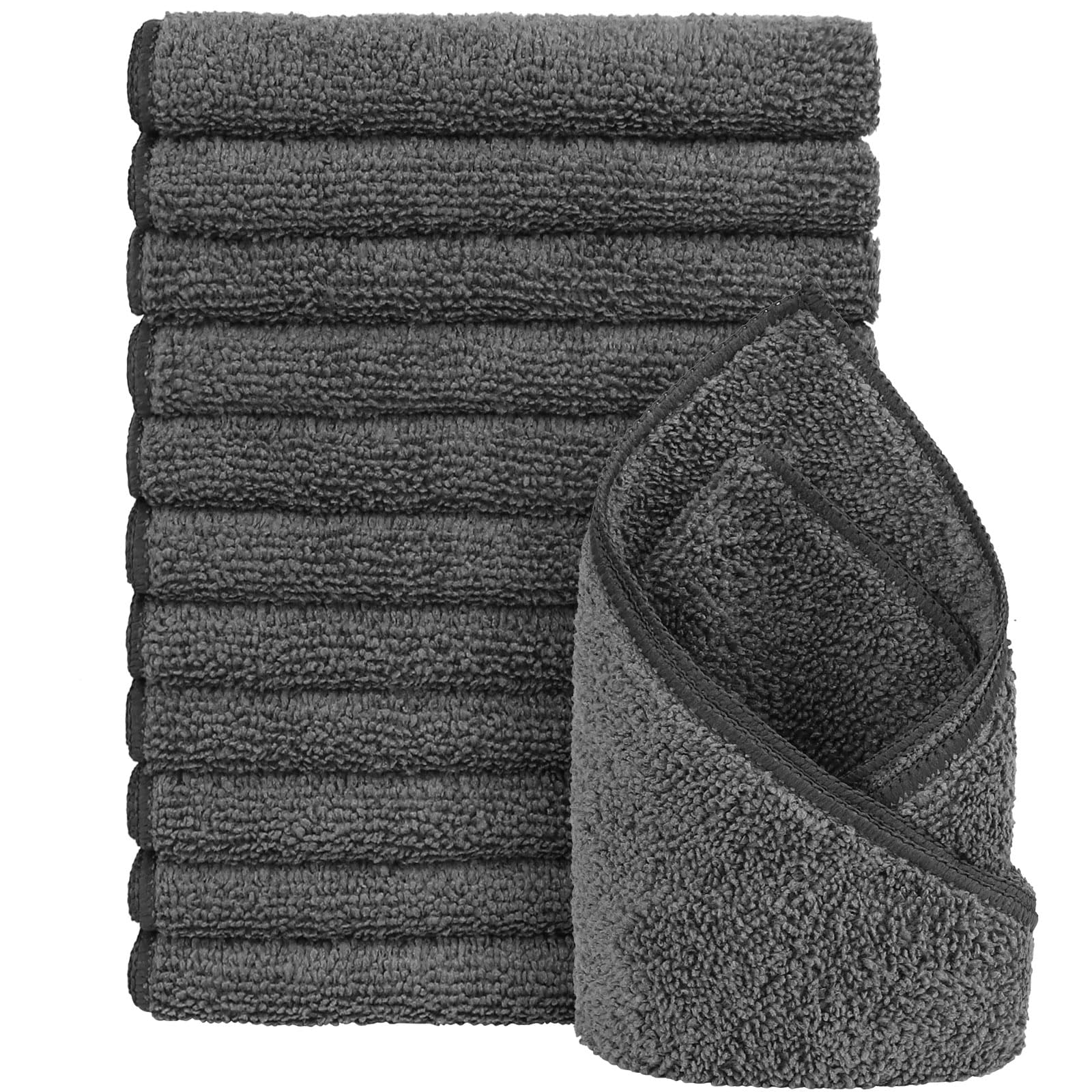 Toallas De Mano Orighty Grey De Microfibra Gris, 40 X 70 Cm, Paquete De 12 - Venta Internacional. $657