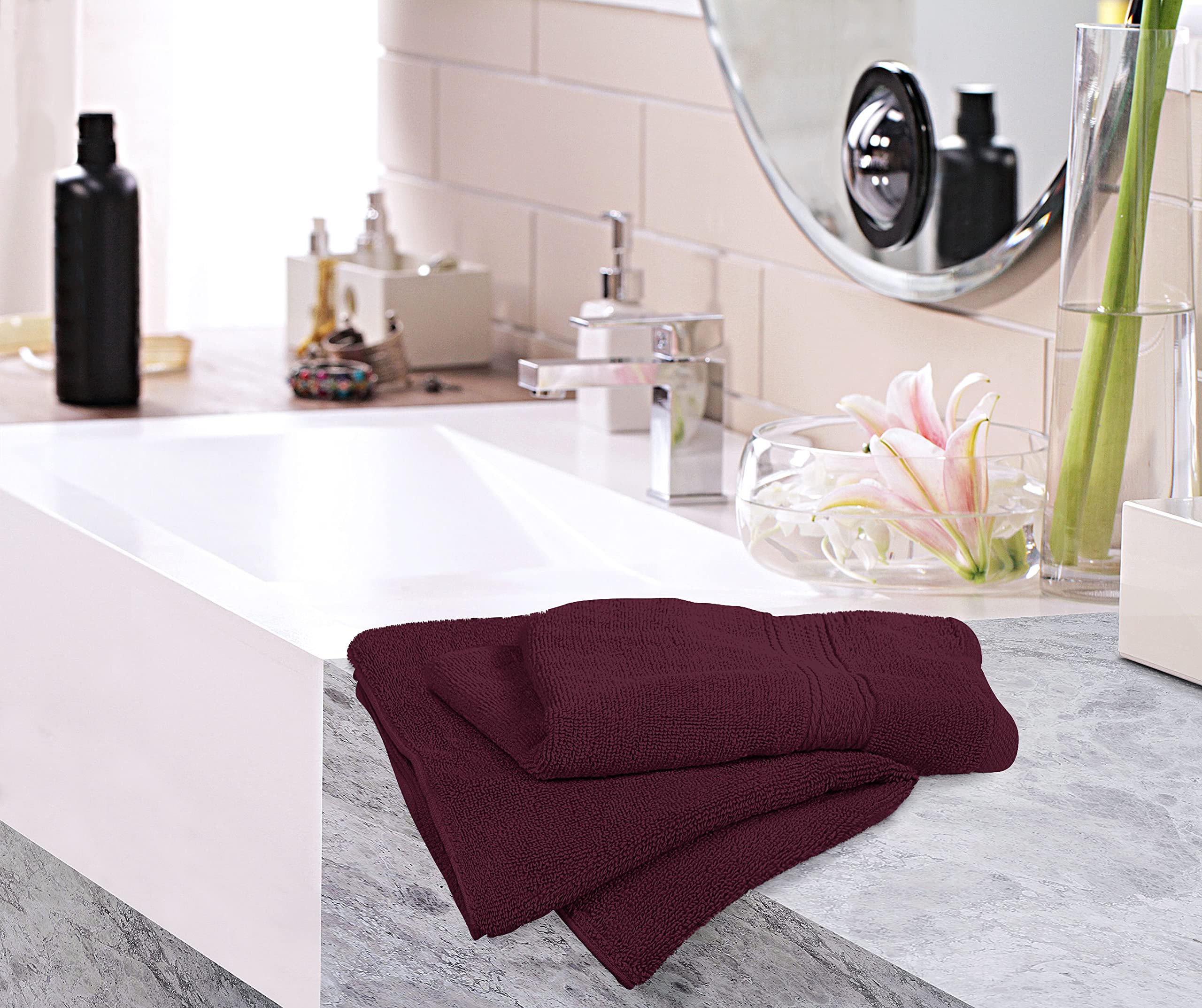 Foto 7 | Toallas De Mano Utopia Towels Premium, 100% Algodón, 600 G/m², Paquete De 6 - Venta Internacional.