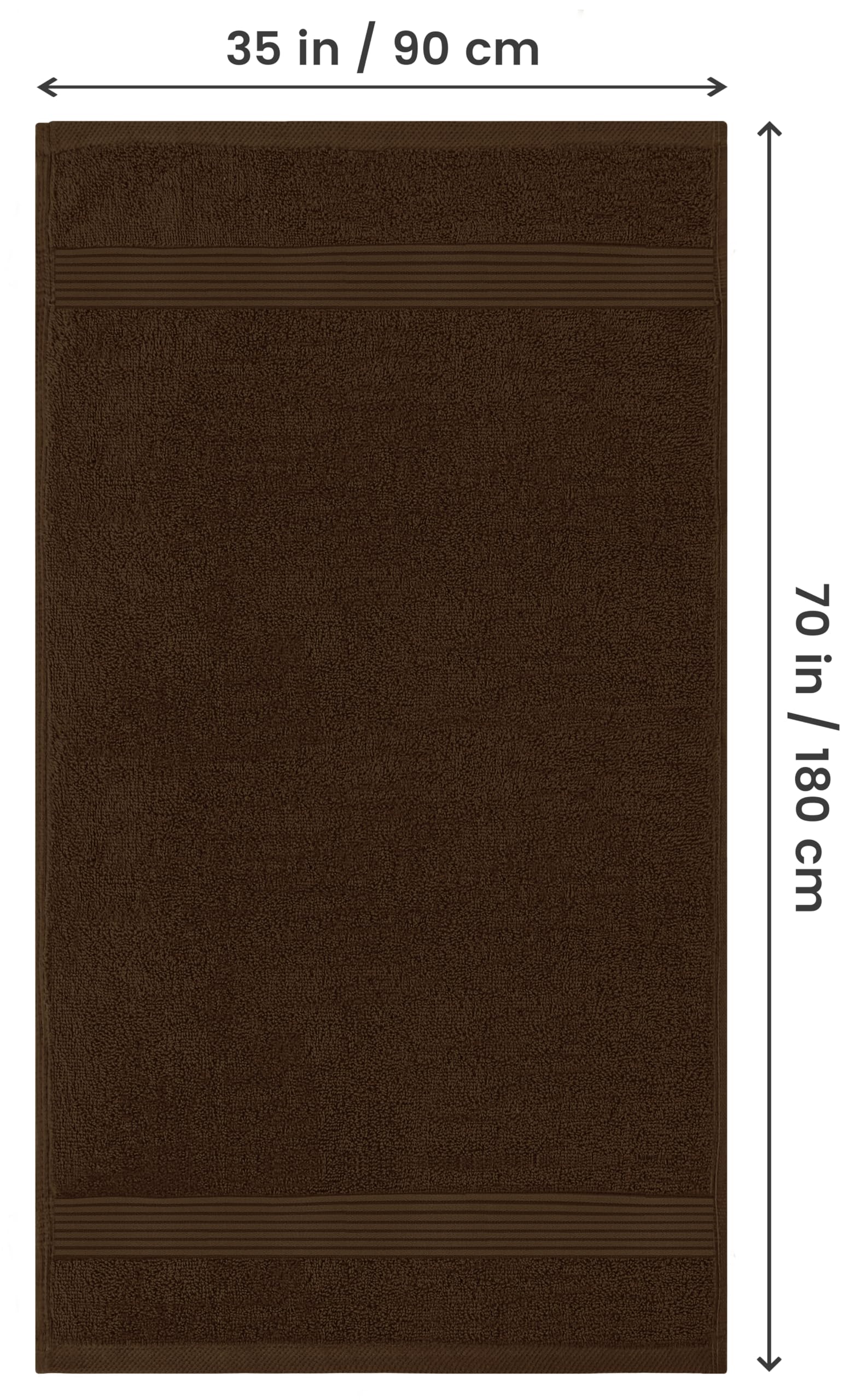 Foto 4 pulgar | Toalla de Baño Utopia Towels Premium Jumbo 100% Algodón 90 x 180 cm - Venta Internacional