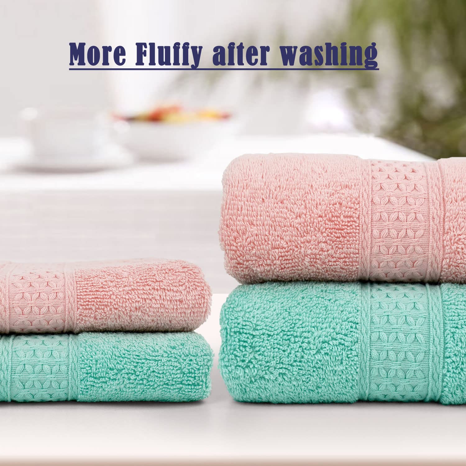 Foto 3 pulgar | Juego de Toallas de Mano Cleanbear Cotton Paquete De 6 Unidades Ultrasuaves - Venta Internacional