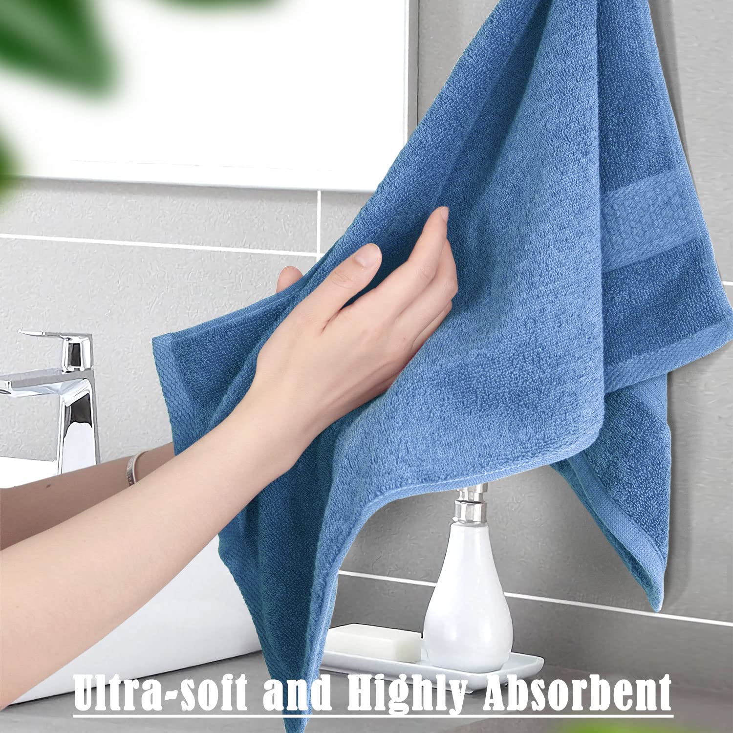 Foto 7 pulgar | Juego de Toallas de Mano Cleanbear Cotton Paquete De 6 Unidades Ultrasuaves - Venta Internacional