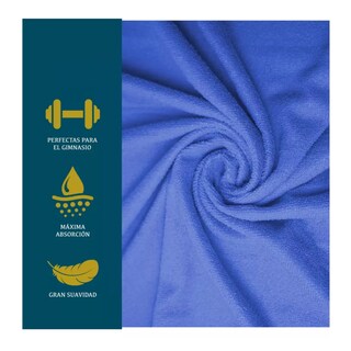 Foto 3 | Toalla Deportiva Gym Secado Rápido 3 Piezas Azul Belug
