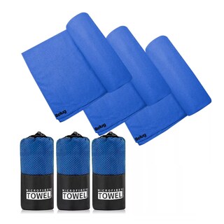Foto 5 | Toalla Deportiva Gym Secado Rápido 3 Piezas Azul Belug