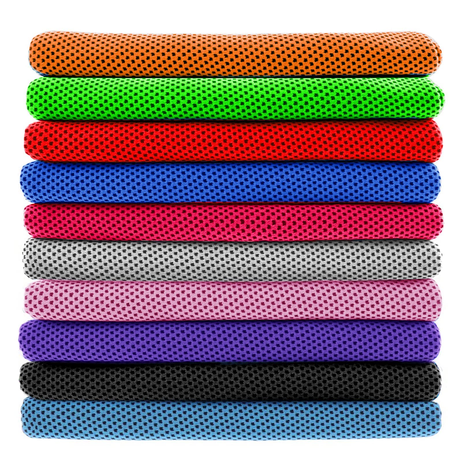 Toallas Refrescantes, Paquete De 10 Unidades, Microfibra, 40 X 30 Cm, Para Deportes - Venta Internacional. $586