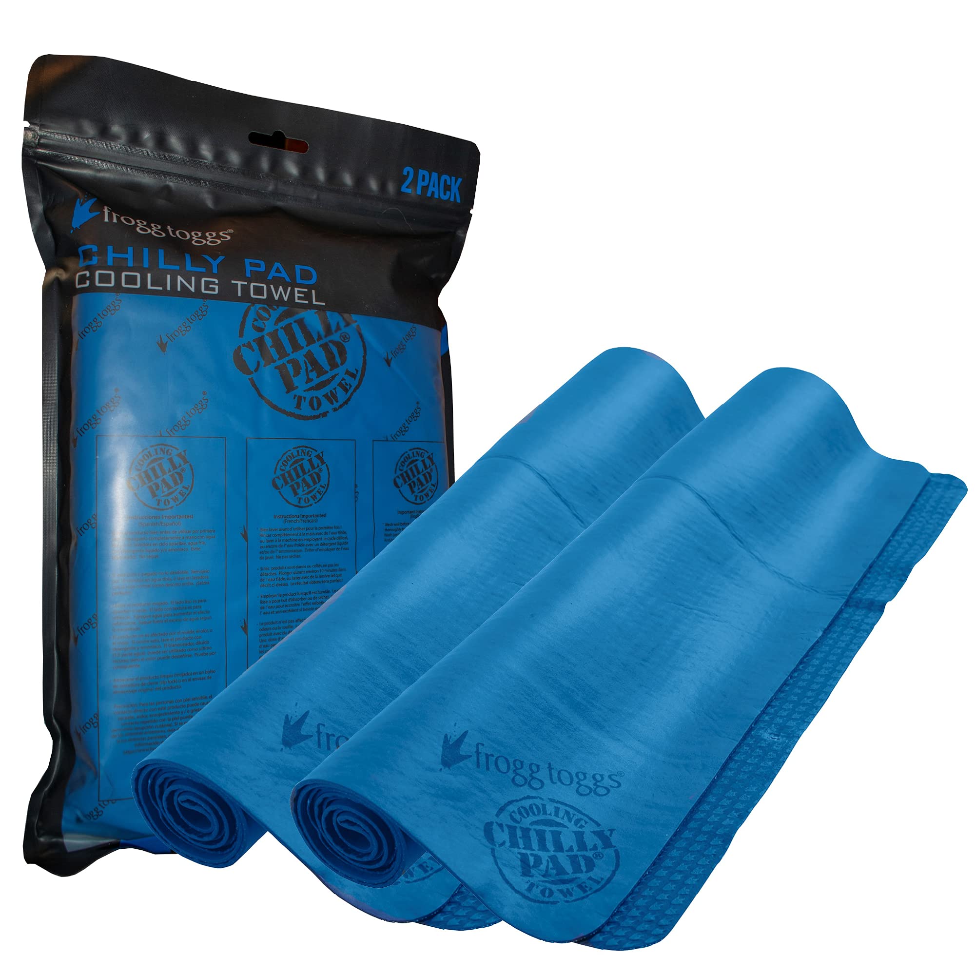 Toallas Refrescantes Frogg Toggs Chilly Pad, 33 X 13 Cm, Paquete De 2 - Venta Internacional. $646