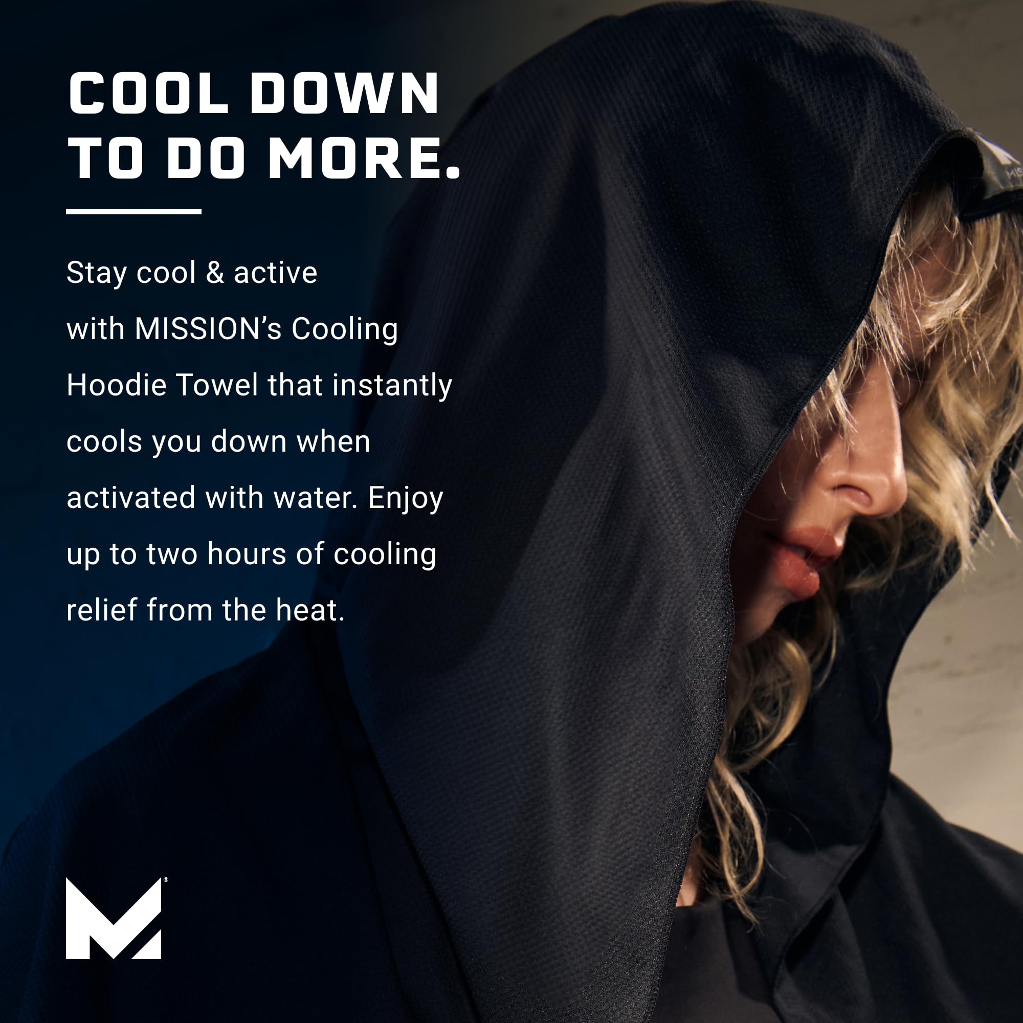 Foto 5 pulgar | Sudadera Con Capucha Refrescante Mission Blue Soft Microfiber Upf 50 - Venta Internacional.