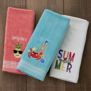 Foto 4 | Juego De Toallas De Mano Skl Home Crabby Castle, 2 Piezas, Para Baño/cocina/bar - Venta Internacional.
